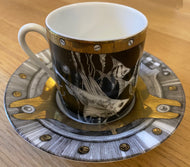 Jules Verne - Tasse à café et soucoupe